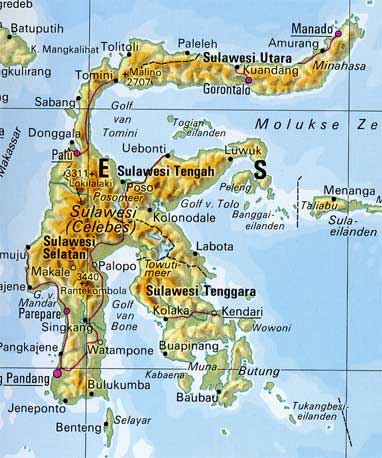 Celebes het huidige Sulawesi